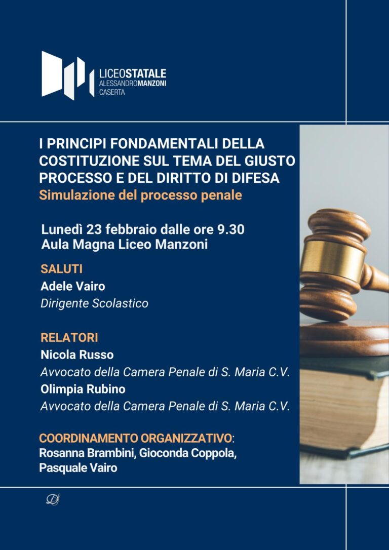 locandina evento costituzione liceo manzoni