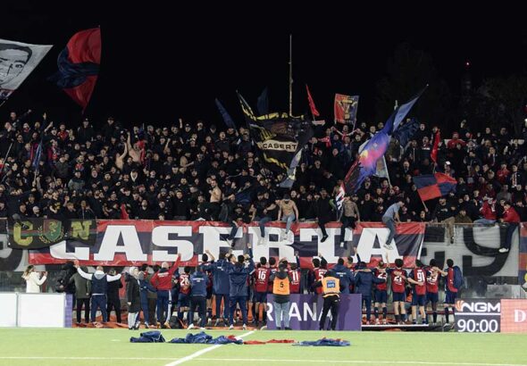 Festa a fine gara Casertana