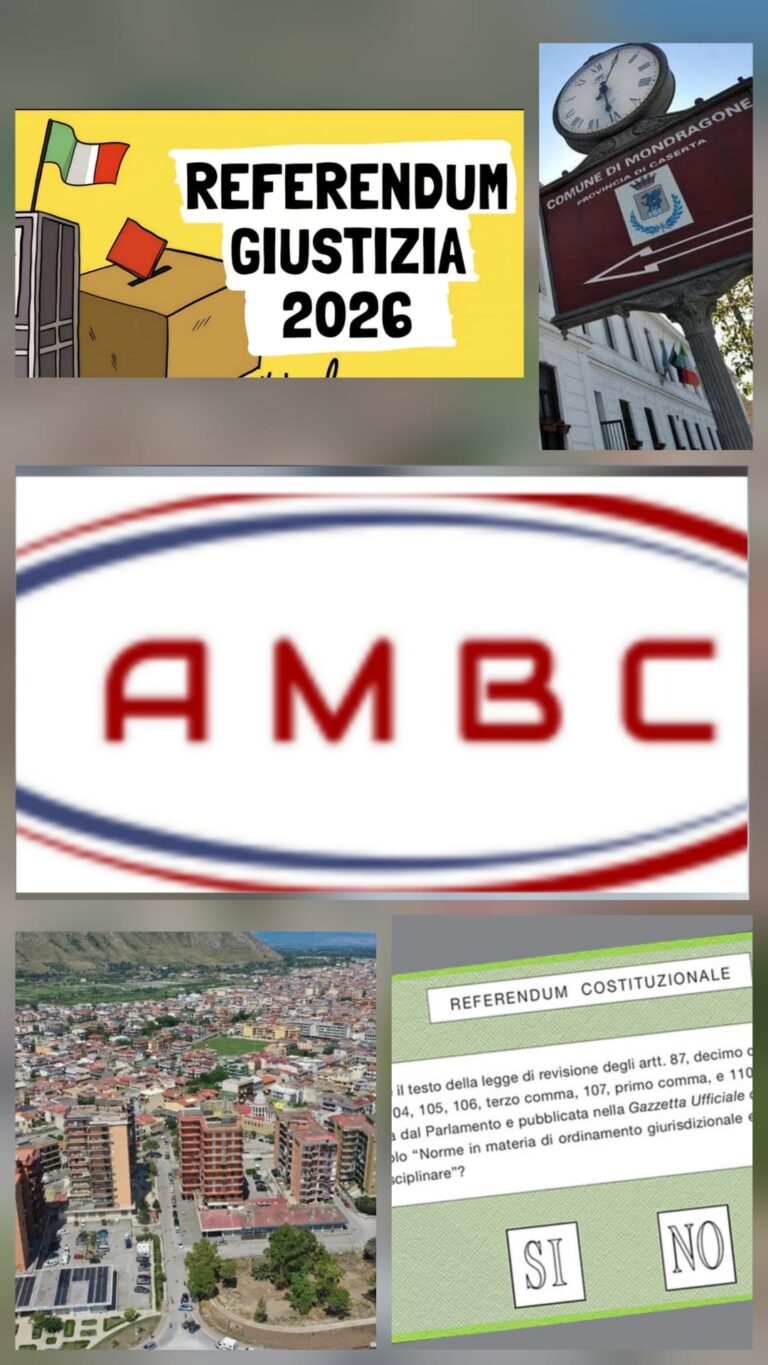 Logo Comunicato Stampa AMBC - Referendum costituzionale del 22 23 marzo le ragioni del Sì e del No in un opuscolo informativo 20 03 2026