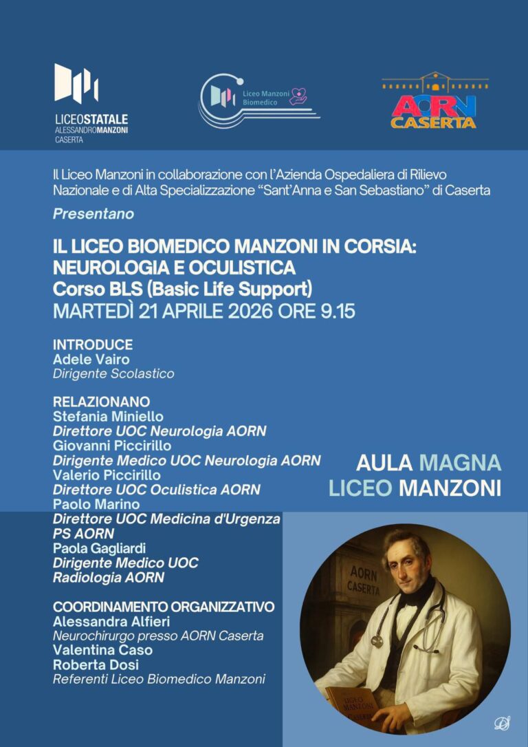liceo biomedico Manzoni corso bls locandina