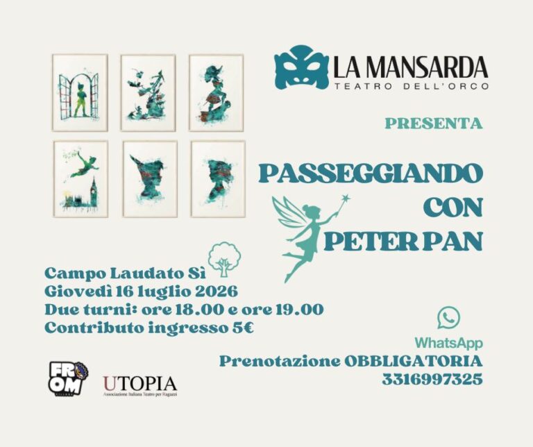 Passeggiando con Peter Pan