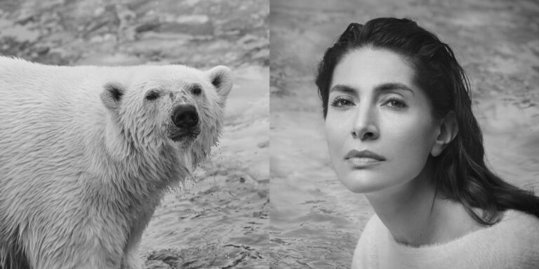 Caterina Murino e l’Orso Polare (Ursus maritimus) foto di Alessandro Dobici, Alberto Cambone e Roberto Isotti