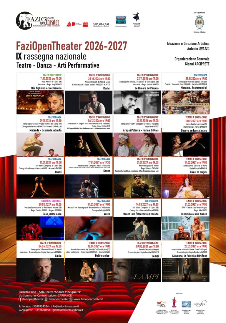 FAZIOPENTHEATER 2026 - 2027 - MANIFESTO
