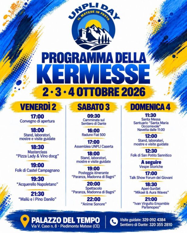 kermesse 2 3 4 ottobre palazzo del tempo