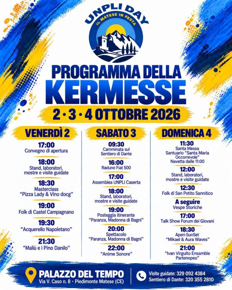 kermesse 2 3 4 ottobre palazzo del tempo